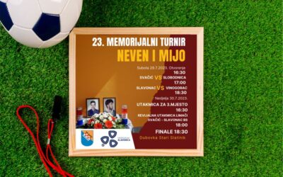 Ove će se subote održati 23. Memorijalni turnir Neven i Mijo