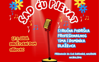 U Oriovac stiže dječja natjecateljska glazbena večer “Sad ću pjevat”